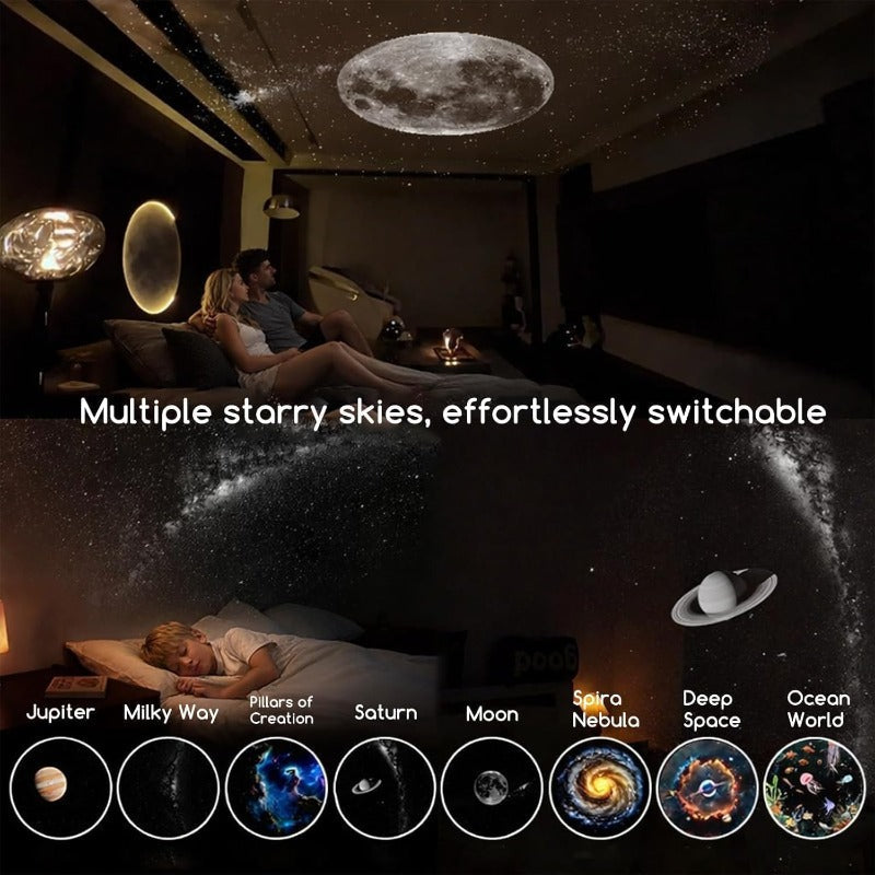 2-in-1 Galaxy Projector Lamp – Transform Your Room into a Starry Dream